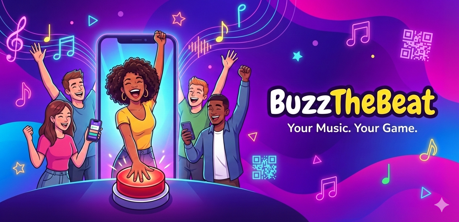 BuzzTheBeat — friends playing a music quiz together